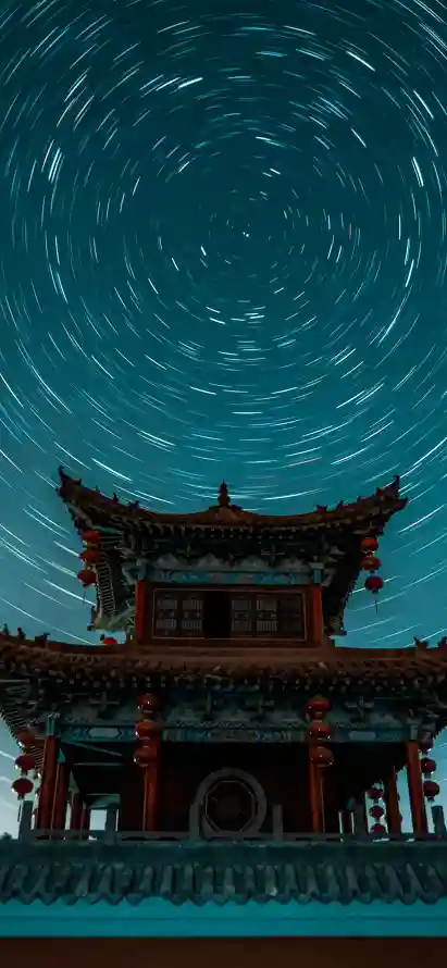 4k历史壁纸 - 夜景 - 星空 - 星轨「哲风壁纸」
