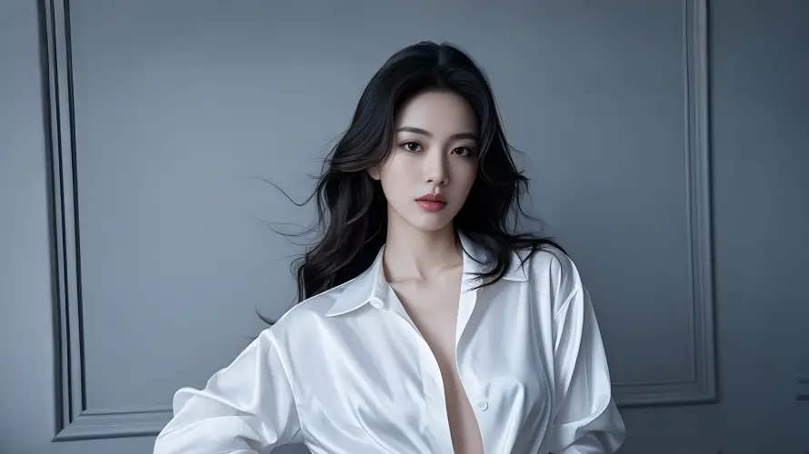 4k御姐壁纸-白色衬衫 - 美女-壁纸分享「哲风壁纸」