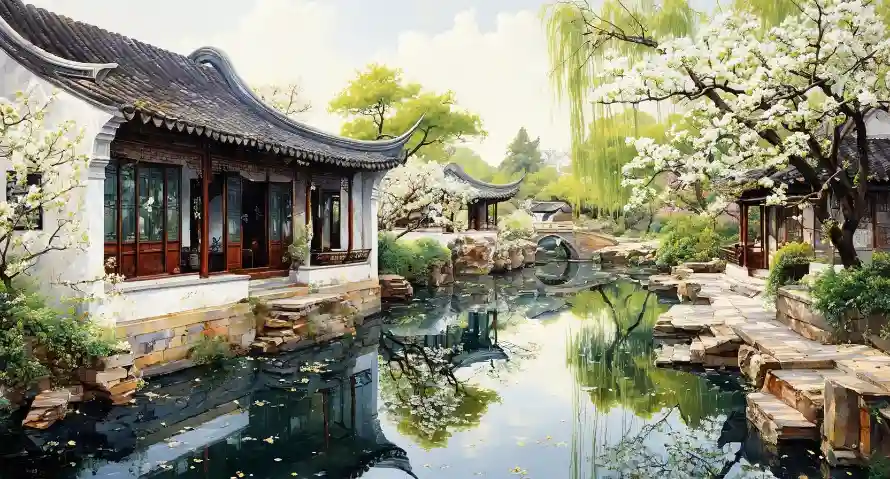 2k绝美壁纸-中式园林 - 美景-园林景观壁纸分享「哲风壁纸」