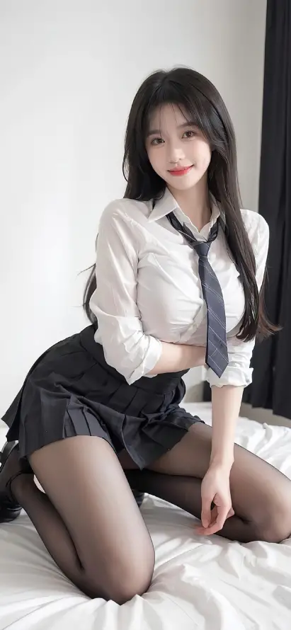 4k制服壁纸 - 纯欲 - 黑丝 - 纯欲女神「哲风壁纸」
