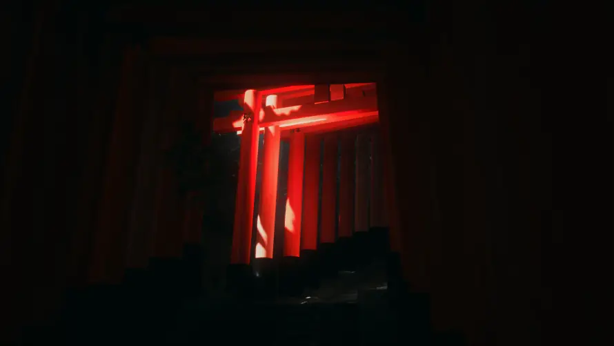 4k壁纸壁纸-夜景鸟居 - 鸟居-神秘鸟居壁纸分享「哲风壁纸」