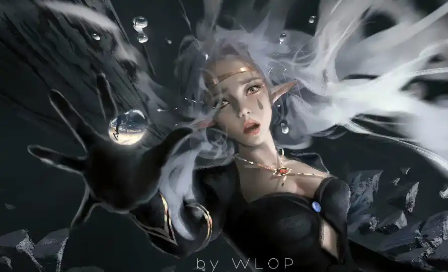 2k背景壁纸-暗黑风壁纸和角色-WLOP壁纸推荐「哲风壁纸」