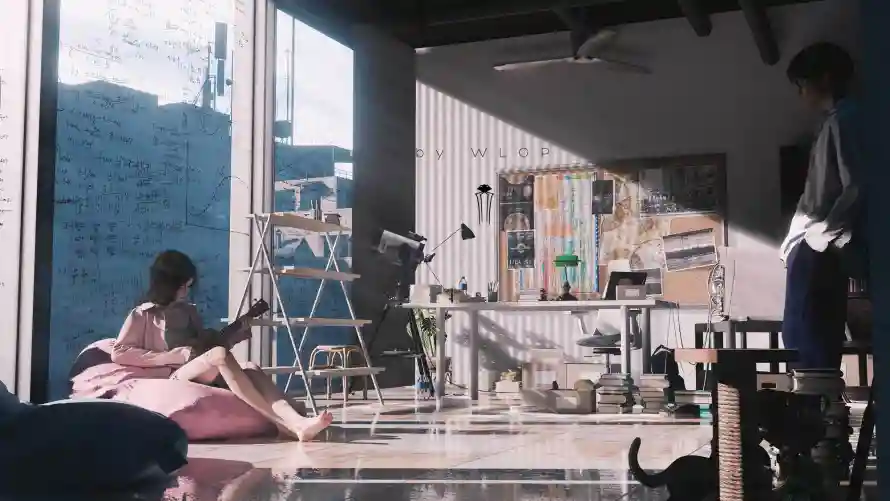 2k云虫壁纸-月牙儿 - 插画-WLOP热门的壁纸「哲风壁纸」