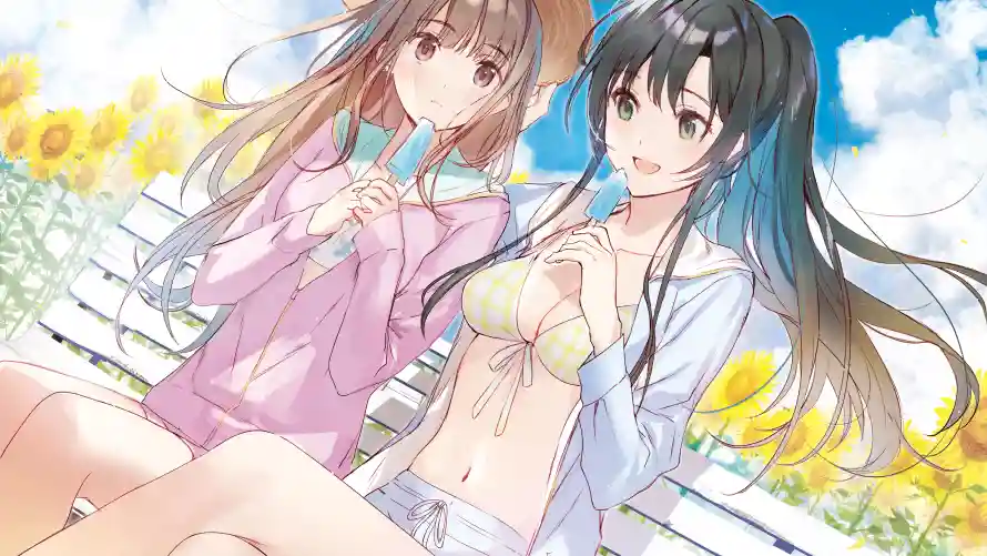4k动漫壁纸-双少女壁纸和夏日-动漫壁纸壁纸推荐「哲风壁纸」