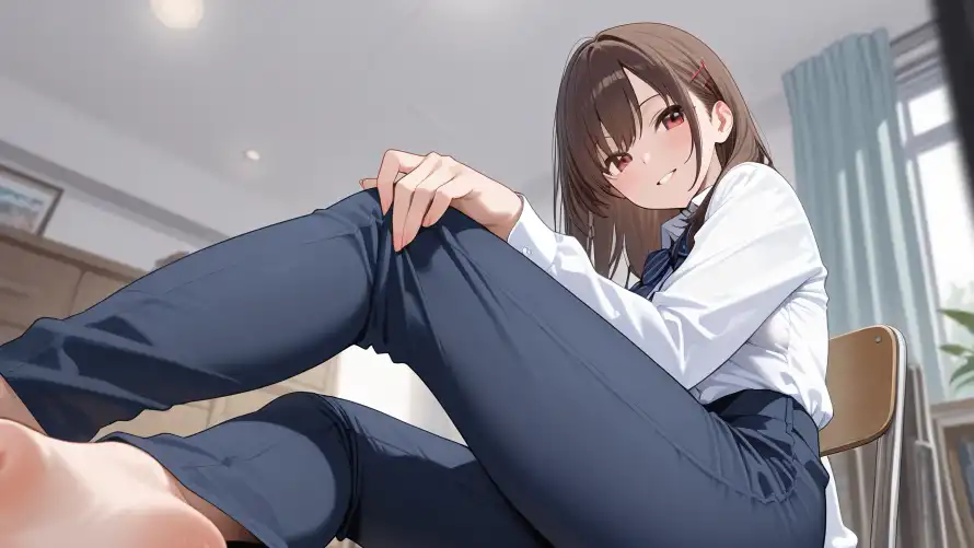 5k制服壁纸-唯美风与坐姿-动漫壁纸壁纸分享「哲风壁纸」