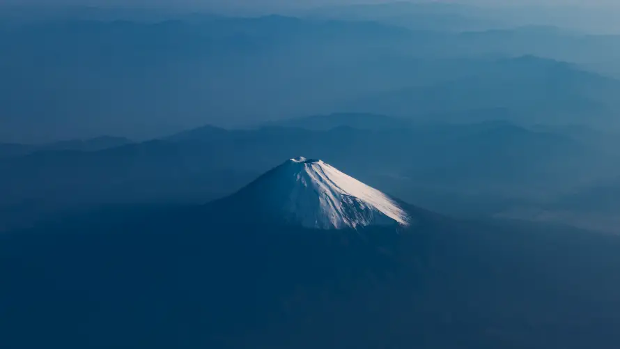 5k山川壁纸-富士山与火山-自然景观壁纸推荐「哲风壁纸」