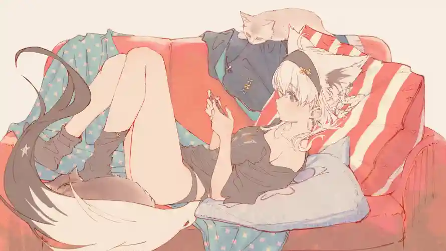 4k动漫壁纸-兽耳娘壁纸和场景-人物插画壁纸推荐「哲风壁纸」