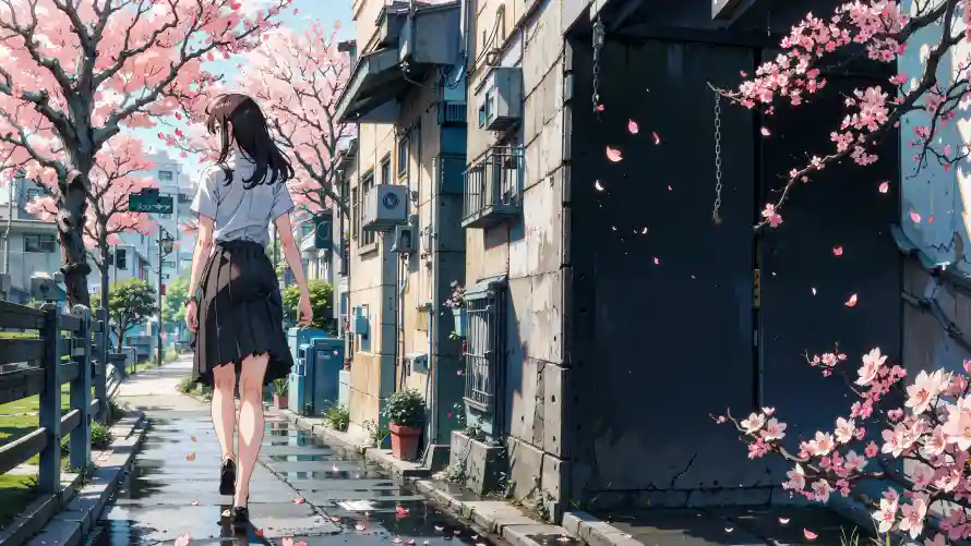 4kAI壁纸-动漫风 - 少女-AI少女壁纸分享「哲风壁纸」