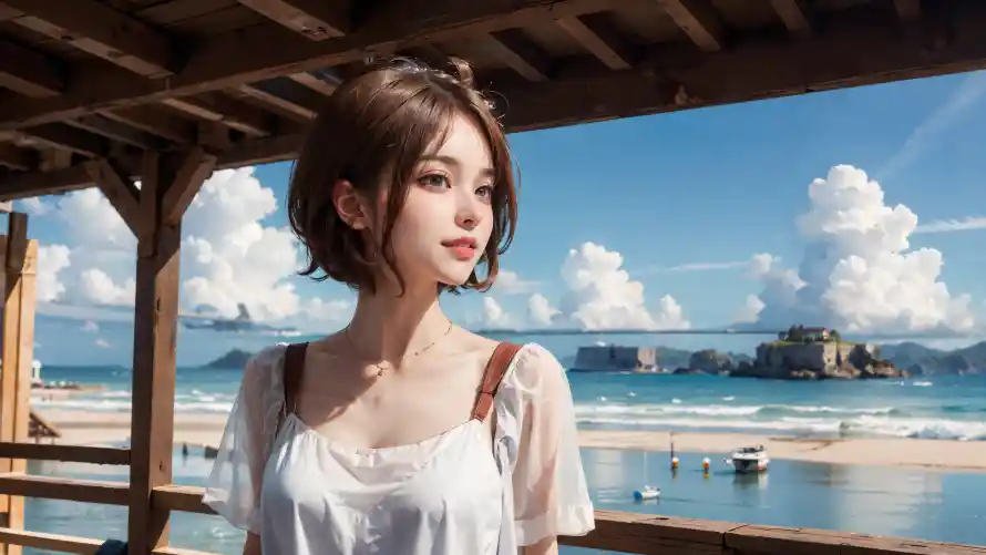 4kAI壁纸-AI美女 - 木屋-美女形象壁纸推荐「哲风壁纸」