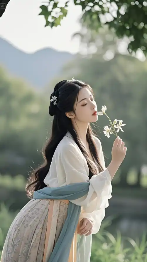 4k古装壁纸 - 古风 - 美女 - 长发「哲风壁纸」