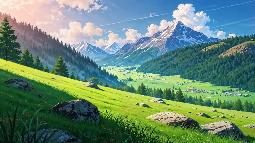 4kAI壁纸-AI风景 - 山川-山地景色免费下载「哲风壁纸」