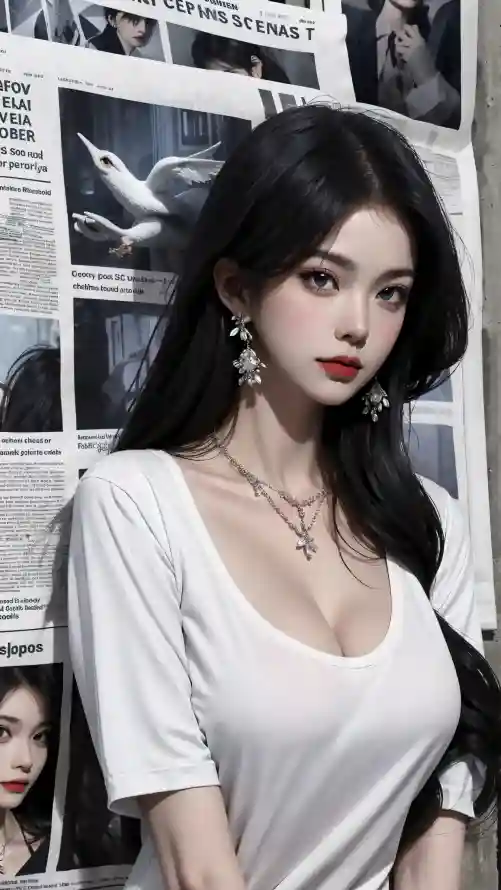 4k个性背景壁纸 - 少女写真 - 时尚美女 - 潮流元素「哲风壁纸」