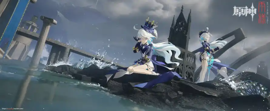 4k原神壁纸-芙宁娜壁纸和游戏场景-精美画面「哲风壁纸」