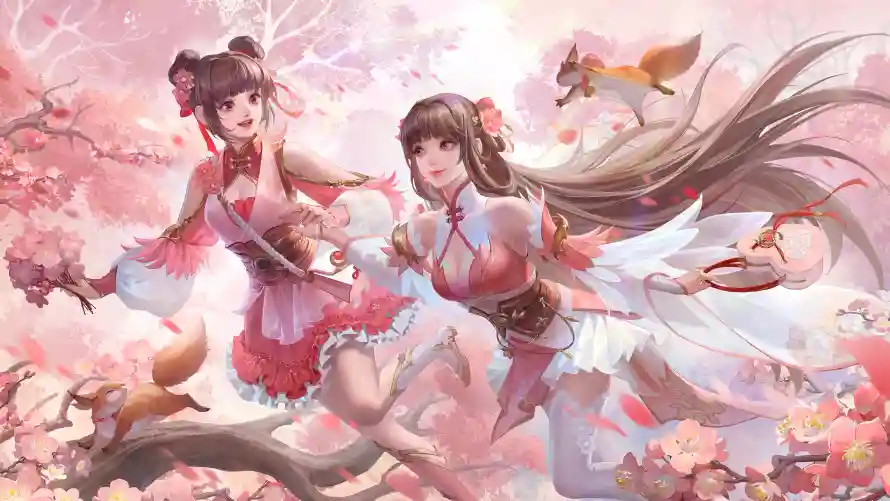 7k古装壁纸-动漫双姝和少女-动漫壁纸壁纸分享「哲风壁纸」