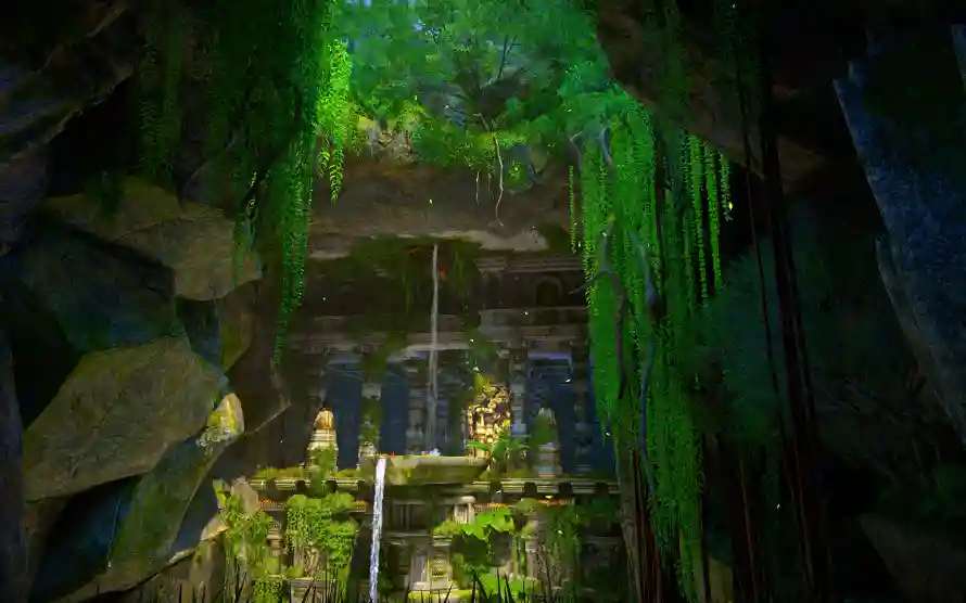 3k神秘壁纸-古老遗迹 - 探险场景-神秘洞穴「哲风壁纸」