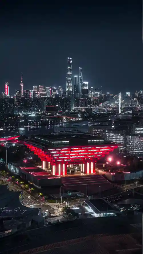 4k上海夜景壁纸 - 城市夜景 - 城市风光 - 璀璨灯火「哲风壁纸」
