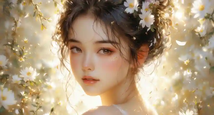 2k唯美壁纸-花朵与清纯-壁纸分享「哲风壁纸」
