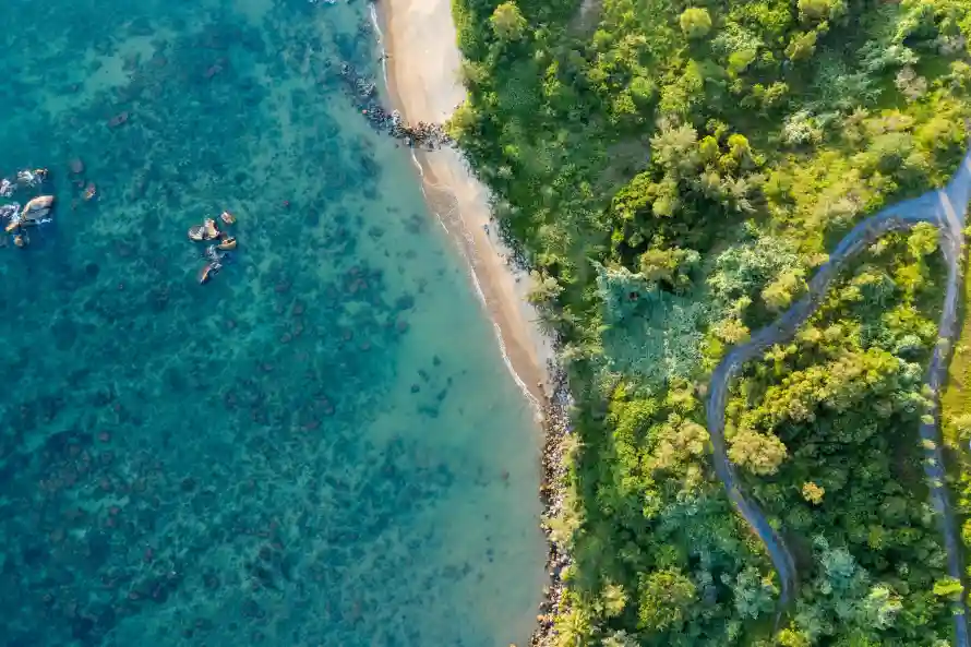 5k俯视壁纸-风景 - 海洋-壁纸推荐「哲风壁纸」