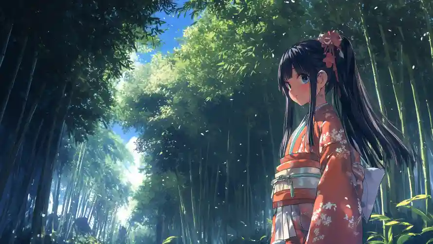 4k动漫壁纸-动漫壁纸 - 少女-和服少女免费下载「哲风壁纸」