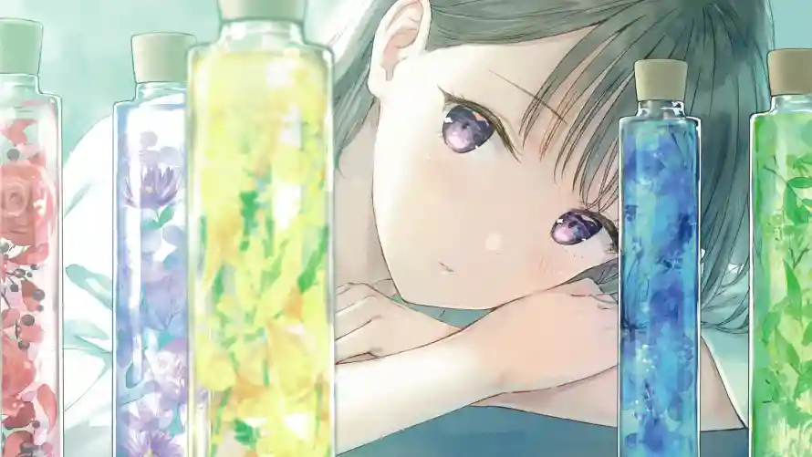 4k动漫壁纸-二次元壁纸和少女-彩色瓶子免费下载「哲风壁纸」