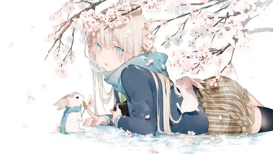 5k兔子壁纸-二次元与jk-jk少女壁纸分享「哲风壁纸」