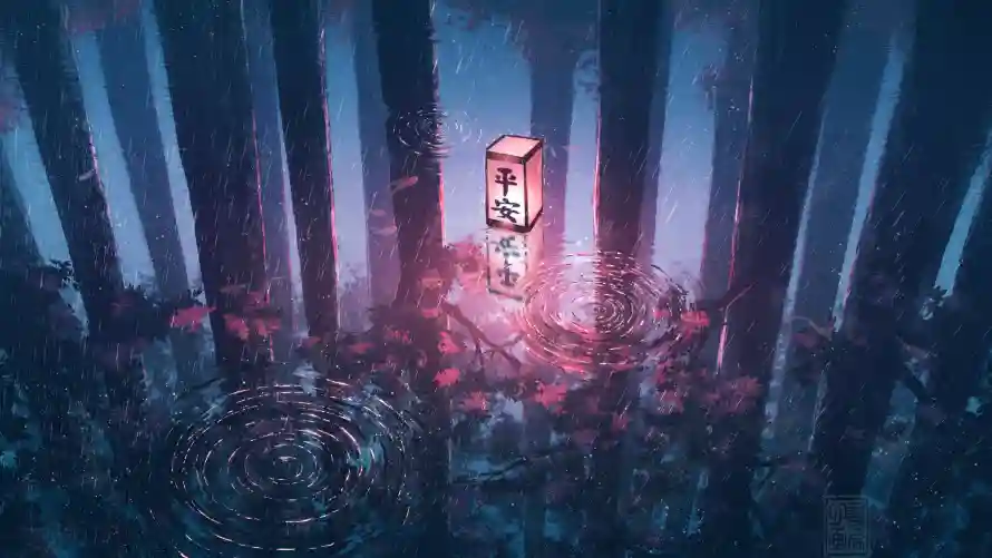 5k倒影壁纸-灯笼与平安-壁纸分享「哲风壁纸」