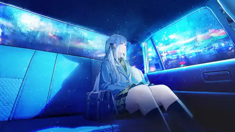 6k少女壁纸-蓝色调和jk-jk少女壁纸分享「哲风壁纸」