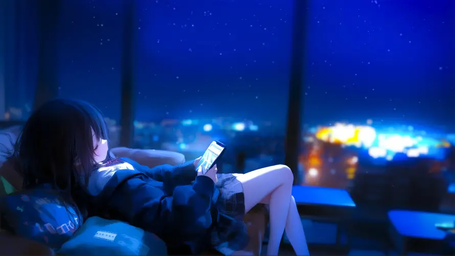 4k动漫壁纸-二次元 - 夜景-唯美场景免费下载「哲风壁纸」