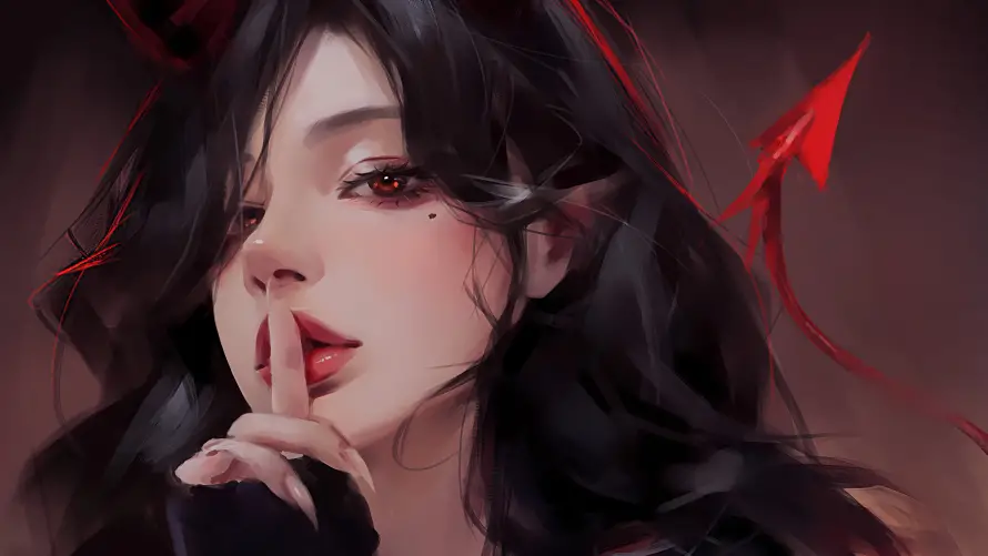 15k动漫壁纸-暗黑系 - 美女-动漫美女壁纸分享「哲风壁纸」