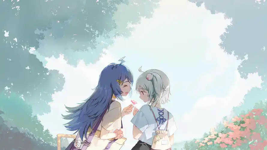 4k二次元壁纸-2233 - 动漫角色-双生少女「哲风壁纸」