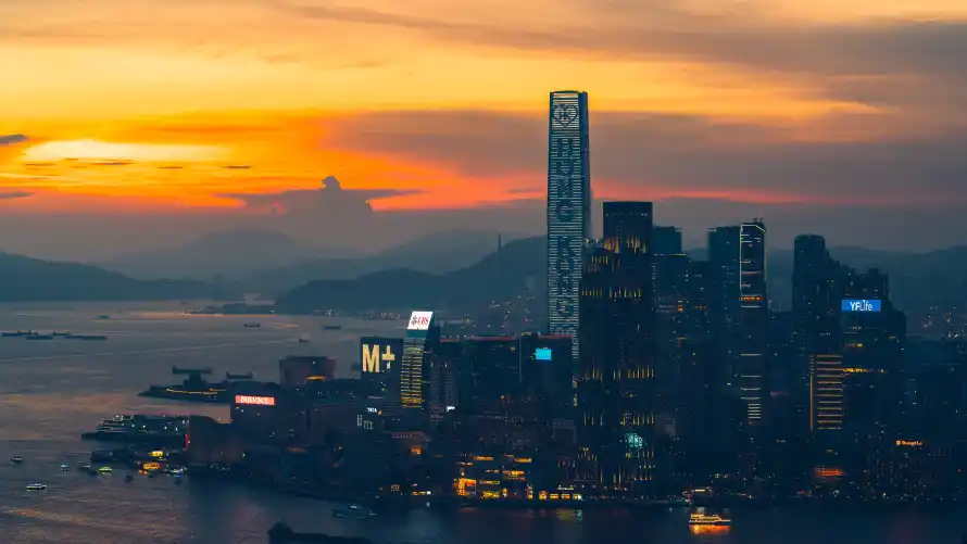 4k高楼大厦壁纸 - 城市夜景 - 香港黄昏 - 黄昏的香港「哲风壁纸」