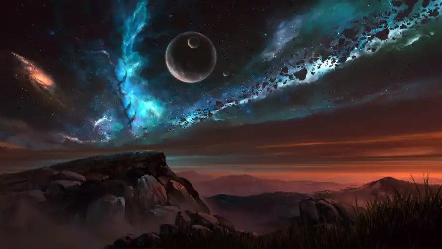 5k夜空壁纸-地球视角和宇宙-璀璨星空热门的壁纸「哲风壁纸」