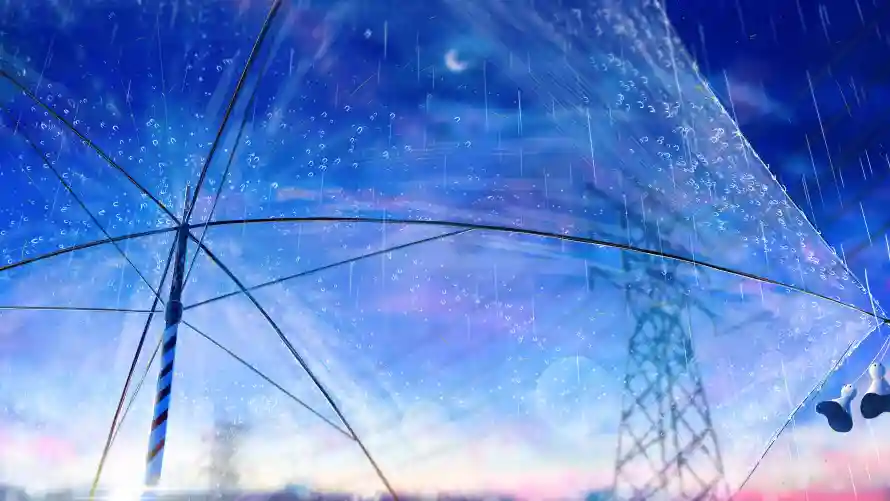 5k插画壁纸-二次元和雨伞-背景图片壁纸分享「哲风壁纸」