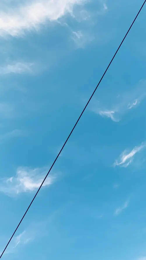 4k分割壁纸 - 天空 - 清新 - 电线「哲风壁纸」