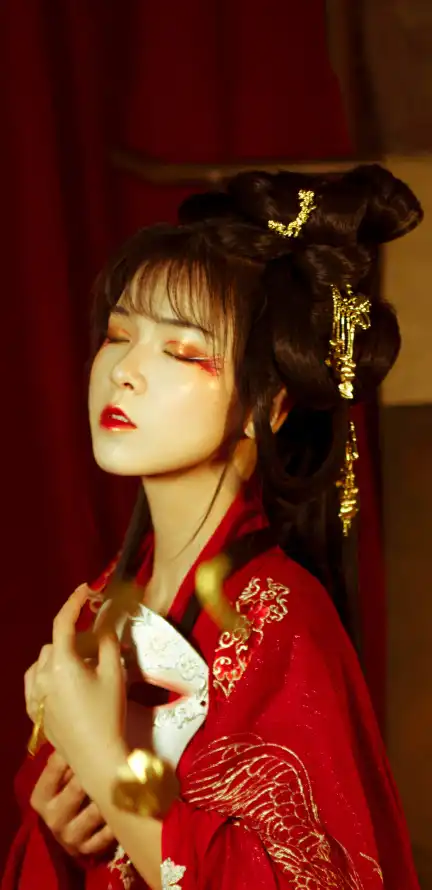 4k古装壁纸 - 古典发型 - 古装美女 - 古风妆容「哲风壁纸」