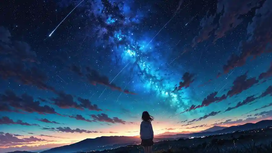 4k动漫壁纸-二次元 - 星空-动漫插画壁纸推荐「哲风壁纸」
