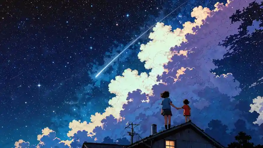 4k动漫壁纸-二次元壁纸和星空-云朵背景壁纸分享「哲风壁纸」