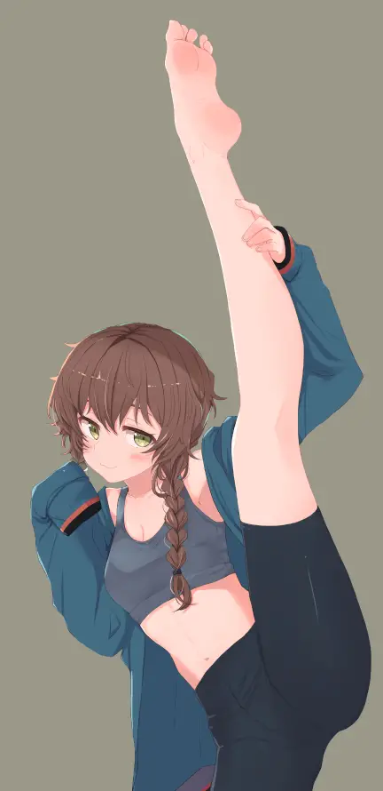 4k女孩壁纸 - 赤足 - 动漫背景 - 少女插画「哲风壁纸」