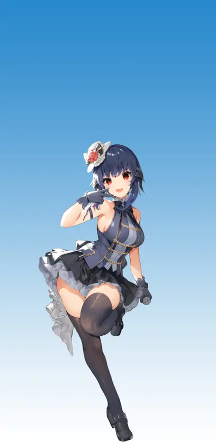 4k少女壁纸 - 萌 - 俏皮姿势 - 制服动漫「哲风壁纸」