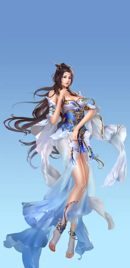 4k古风壁纸 - 女子 - 云端仙子 - 仙侠服饰「哲风壁纸」