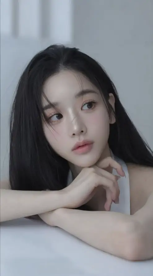 4k真人壁纸 - 美女 - 白色系 - 温柔气质「哲风壁纸」