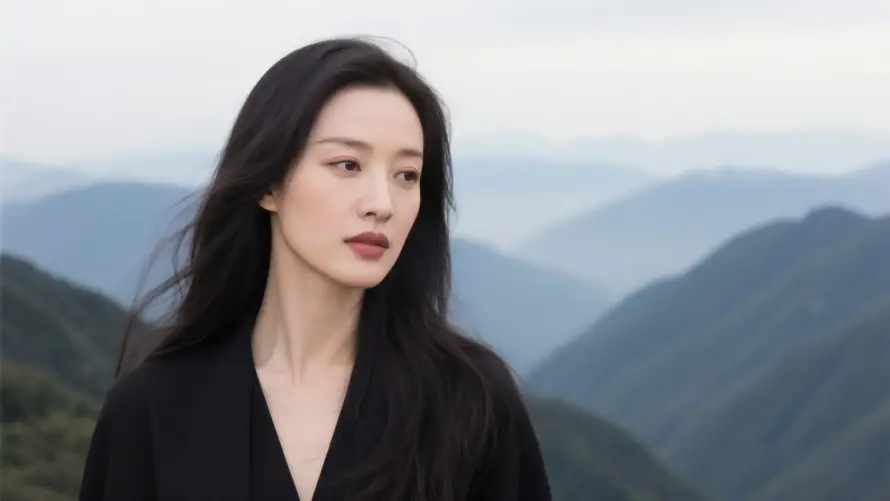 4k倪妮壁纸-女明星 - 山景-户外写真壁纸分享「哲风壁纸」