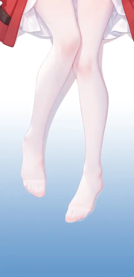 4k动漫壁纸 - 白丝 - 腿部特写 - 二次元美腿「哲风壁纸」