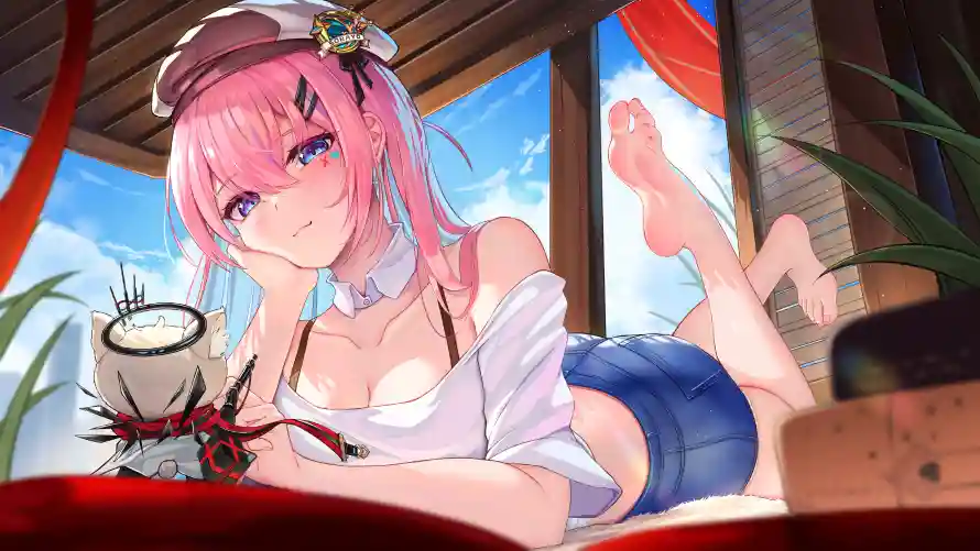 3k夏日壁纸-动漫美女与少女-粉发少女免费下载「哲风壁纸」