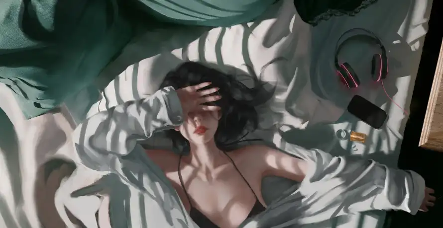 5k自在壁纸-卧室场景 - 魅力-少女日常热门的壁纸「哲风壁纸」