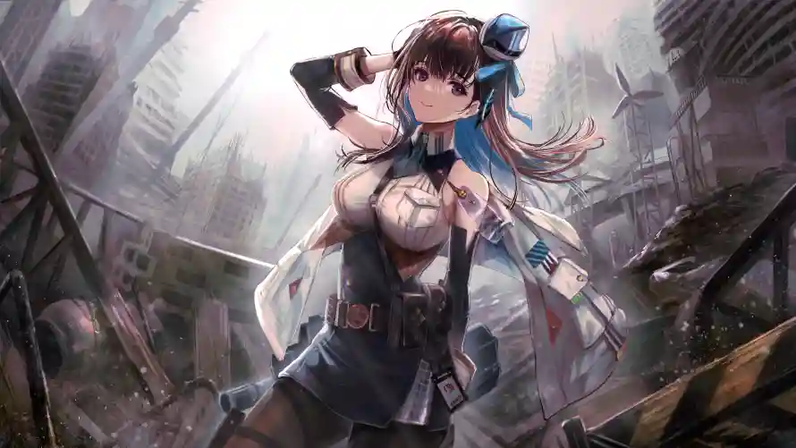 4k少女壁纸-冒险背景壁纸和废墟-少女插画热门的壁纸「哲风壁纸」