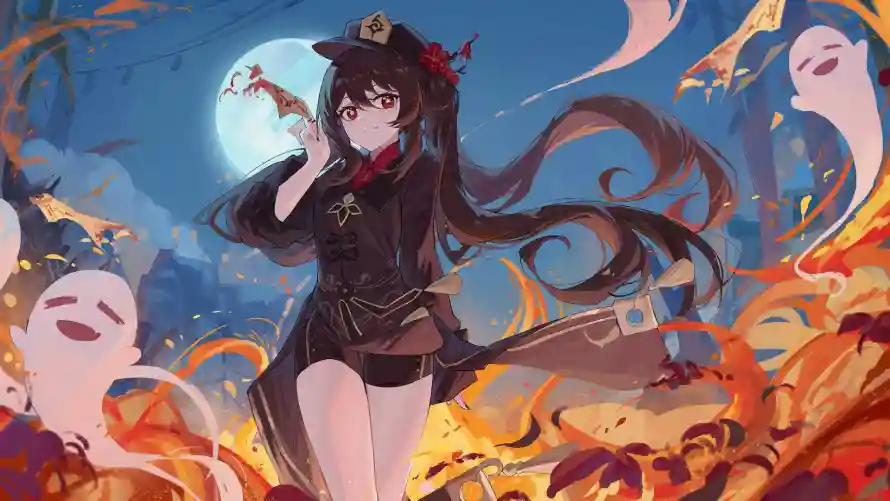 2k原神壁纸-原神角色壁纸和胡桃-插画作品壁纸分享「哲风壁纸」