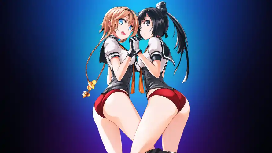 4k动漫壁纸-二次元 - 少女互动-少女贴贴「哲风壁纸」