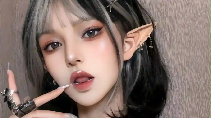 4k精灵壁纸-精灵耳和美女-个性妆容热门的壁纸「哲风壁纸」