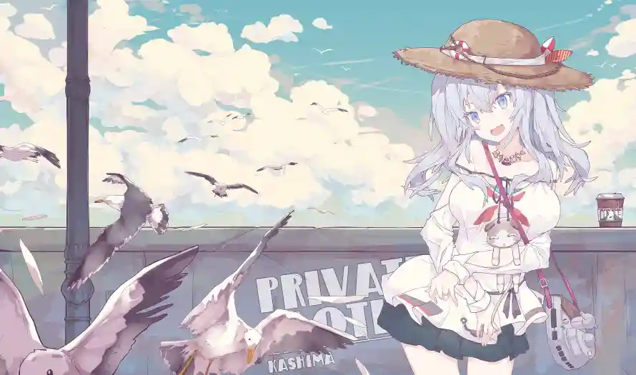 3k女孩壁纸-二次元壁纸和夏日动漫-少女插画「哲风壁纸」